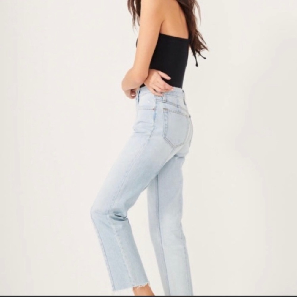 Abercrombie & Fitch Light Blue High Rise Jeans - Picture 2 of 11